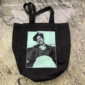 Harry Styles Love on Tour Treat People with Kindness Tote Bag Black